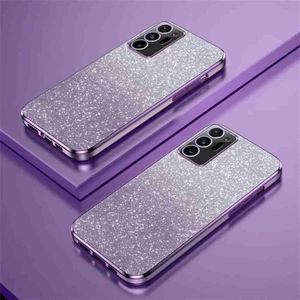 Samsung Galaxy Phone Case, Luxury Gradient Glitter Plating Case For Samsung Galaxy Note 10 20 S10 S20 Plus S21 FE S22 S23 S24 Silicone Protection Case Amazoline Store