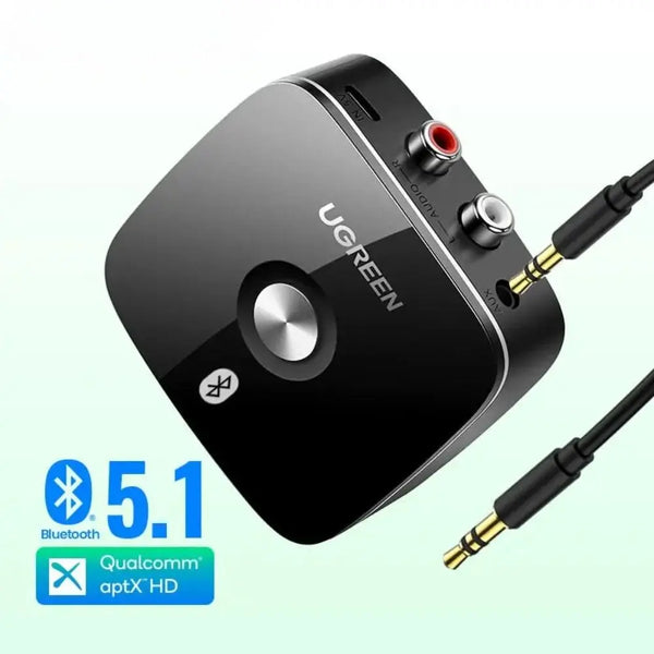 UGREEN Bluetooth Receiver Wireless 5.1, Bluetooth Adapter For Speakers, Wireless Music Audio Receiver, RCA APTX HD Bluetooth Receiver Amazoline Store