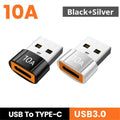 USB 3.0 Adapter Type C To USB Converter 10A Male To Female USB Adapter For MacBook Xiaomi Samsung S20 OTG Connector Type C. Amazoline Store