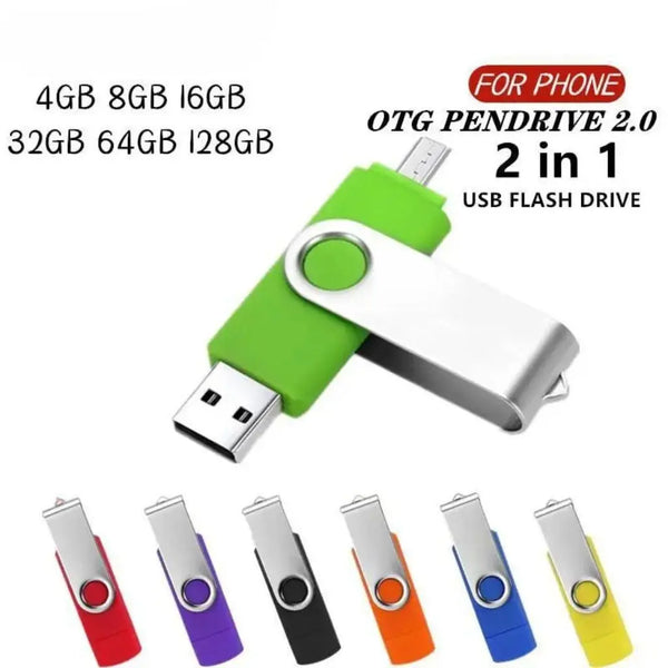 USB Flash drive  USB 2.0 Smart Phone pen drive micro  memory storage devices - OTG Amazoline Store