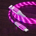 USB Cable LED Light, Type C USB Cable, USB Charging Cable, Fast Charging Data Cable, Micro USB Cable Types for Samsung Xiaomi IPhone Amazoline Store