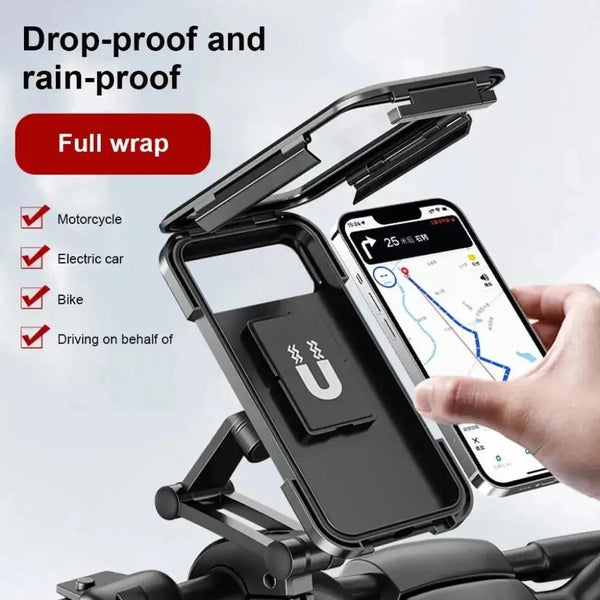 Waterproof Mobile Holder For Bike, Swivel Phone Holder, Motorcycle Cellphone Holder, Adjustable Phone Holder, Support Universal Bicycle GPS 360° Amazoline Store