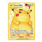 183200Point HP Raichu Pokemon Gold Metal Super Card Blastoise Eevee Sylveon Mewtwo Pikachu Battle Collection Trading Iron Card Amazoline Store