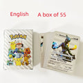 27Pcs Pikachu Cards English Spain 3D Shining Rainbow Cards Gold Silver Black Vmax Gx Pokemon Charizard Trading Game Battle Card Amazoline Store