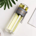 350ml/400ml Glass Water Bottles Tea Infuser Bottle Tea Separation Mug Double-Layer Portable Creative Water Cup Home Water bottle Amazoline Store