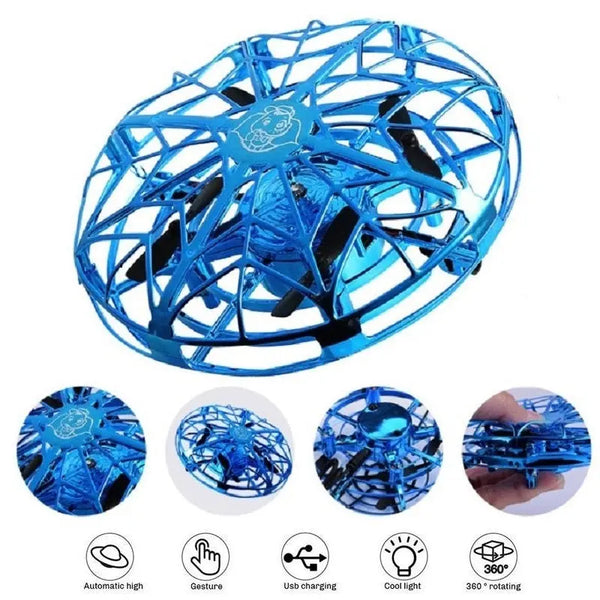 Colorful Anti-collision Flying Helicopter Magic Hand UFO Ball Aircraft Sensing Mini Induction Drone Kids Electric Toy Gift Amazoline Store