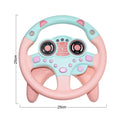 Eletric Simulation Steering Wheel Toy with Light Sound Baby Kids Musical Educational Copilot Stroller Steering Wheel Vocal Toys Amazoline Store