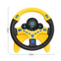 Eletric Simulation Steering Wheel Toy with Light Sound Baby Kids Musical Educational Copilot Stroller Steering Wheel Vocal Toys Amazoline Store