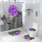 Floral Bath Mat and Shower Curtain Set Shower Curtain with Hooks Bath Rugs Amazoline Store