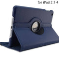 For iPad 2 3 4 Case 360 Degrees Rotating PU Leather Cover for Apple iPad 2 3 4 Stand Holder Cases Smart Tablet A1395 A1396 A1430 Amazoline Store