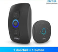KERUI M525 Wireless Waterproof Doorbell Smart Home Security Welcome Chime Kit Door Bell Alarm LED Light Outdoor Button Battery Amazoline Store
