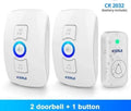 KERUI M525 Wireless Waterproof Doorbell Smart Home Security Welcome Chime Kit Door Bell Alarm LED Light Outdoor Button Battery Amazoline Store
