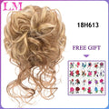 LM Messy Curly Short Synthetic Hair Extension Chignon Donut Roller Bun Wig Claw Clip In Hairpiece for Women Amazoline Store