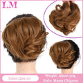 LM Messy Curly Short Synthetic Hair Extension Chignon Donut Roller Bun Wig Claw Clip In Hairpiece for Women Amazoline Store