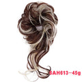 MERISIHAIR Synthetic Girls Curly Scrunchie Chignon With Rubber Band Brown Gray Hair Ring Wrap On Messy Bun Ponytails Amazoline Store