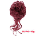 MERISIHAIR Synthetic Girls Curly Scrunchie Chignon With Rubber Band Brown Gray Hair Ring Wrap On Messy Bun Ponytails Amazoline Store