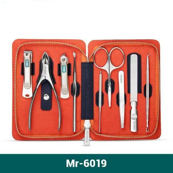 MR.GREEN Manicure Set 9 in 1 Professional Practical Kit With leather case Stainless Steel Amazoline Store