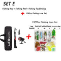 NEW Fishing Rod Full Kits with 1.6M Telescopic Sea and Spinning Reel Fishing Baits Lure Set Travel Fishing Gear Accessories Bag Amazoline Store