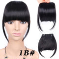 Natural Straight Synthetic Blunt Bangs High Temperature Fiber Brown Women Clip-In Full Bangs With Fringe Of Hair 6 Inch Leeons Amazoline Store