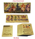 New Pokemon Cards Metal Gold Silver Vmax GX Card Box Charizard Pikachu Rare Collection Battle Trainer Card Children Toys Gift Amazoline Store