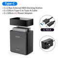 ORICO Chia Hard Drive Docking Station 2/5 Bay USB3.0 Type-C 3.5 Inch HDD Enclosure With 12V Power Aadapter Magnetic Technology Amazoline Store