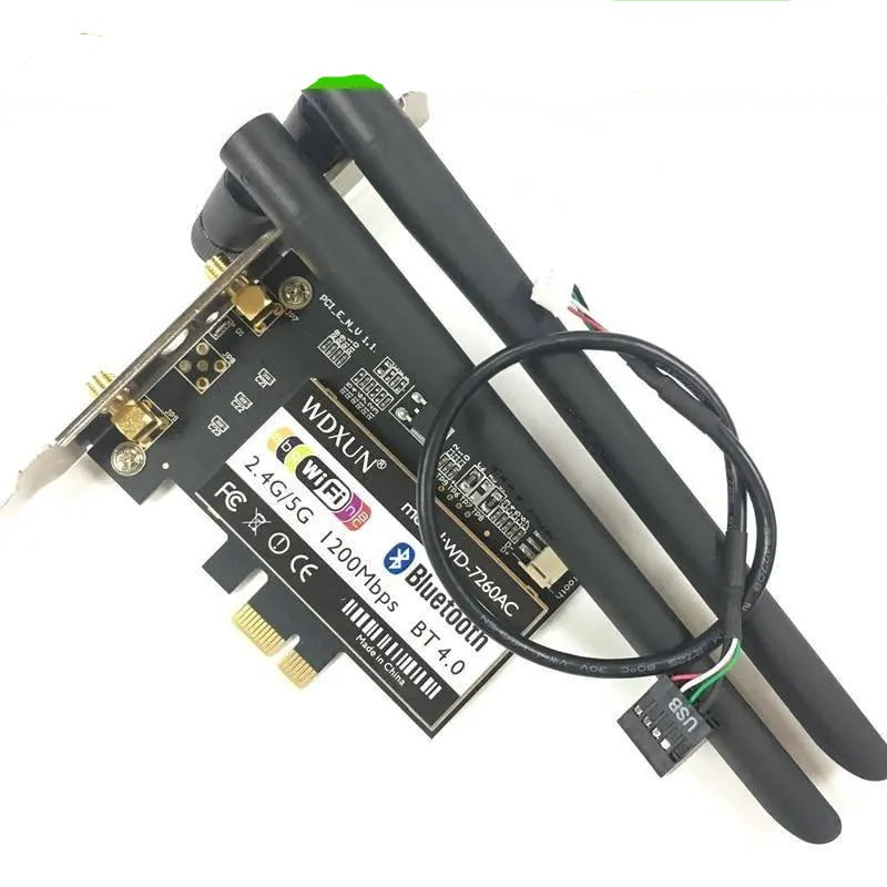 PCi Express 7260AC 2.4G / 5G Dual Band 7260HMW 867 Mbps Wireless