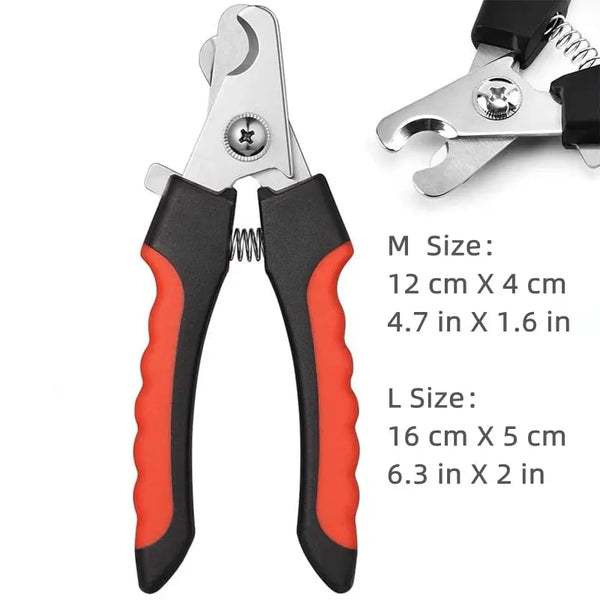 Professional Pet Nail Clipper with Safety Guard  Stainless Steel Scissors Cat Dog for Claw Care  Grooming Supplies Size Fits All Amazoline Store