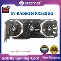 SOYO Original Radeon RX580 8G Graphics Card GDDR5 Memory Video Gaming Card PCIE3.0x16 HDMI DP*3 for Desktop Computer AMD Card Amazoline Store