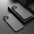 Shockproof Armor Matte Case For iPhone 13 12 11 Pro Max XR XS X 7 8 Plus SE Mini Luxury Silicone Bumper Clear Hard PC Cover Capa Amazoline Store