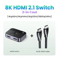 UGREEN HDMI 2.1 Splitter Switch 8K 60Hz 4K 120Hz 2 in 1 out for TV Xiaomi Xbox SeriesX PS5HDMI Cable Monitor HDMI 2.1 Switcher Amazoline Store