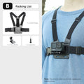 Vamson for iPhone 13 14 Samsung Huawei Chest Strap Belt Body Harness Phone Clip Mount for Insta360 for Gopro Hero 11 10 9 8 7 Amazoline Store