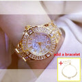 Women Watches Diamond Gold Ladies Wrist Watches Luxury Brand Rhinestone Bracelet Amazoline Store